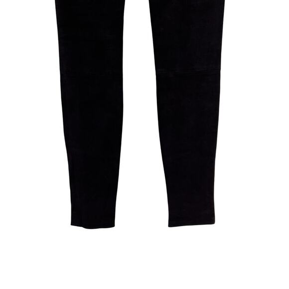 Helmut Lang Plum Embossed Leather‎ Skinny Leggings Pants Purple Size 2 - Picture 8 of 11